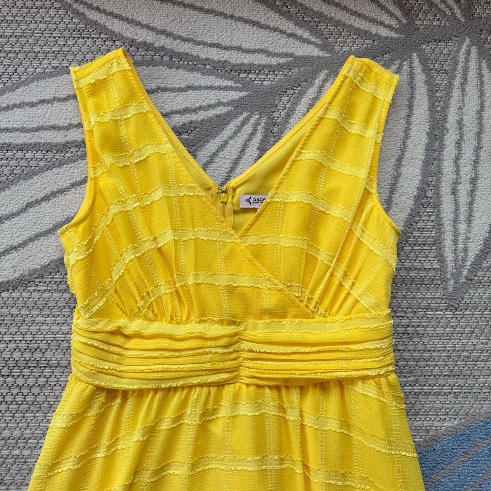 Nanette Nanette Lepore Women’s Janelle Donny Midi Dress Limoncello Yellow Size 4 - Picture 5 of 9
